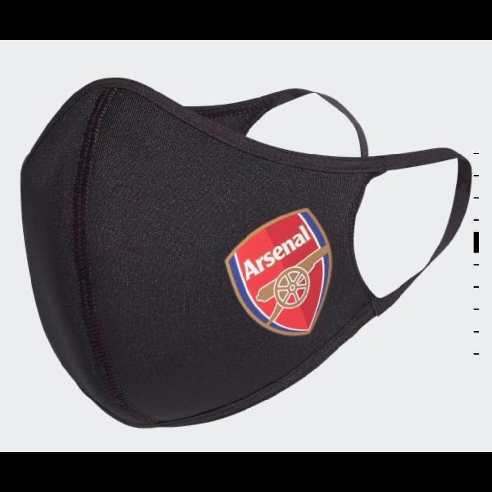 Black Adidas Face Mask- Arsenal